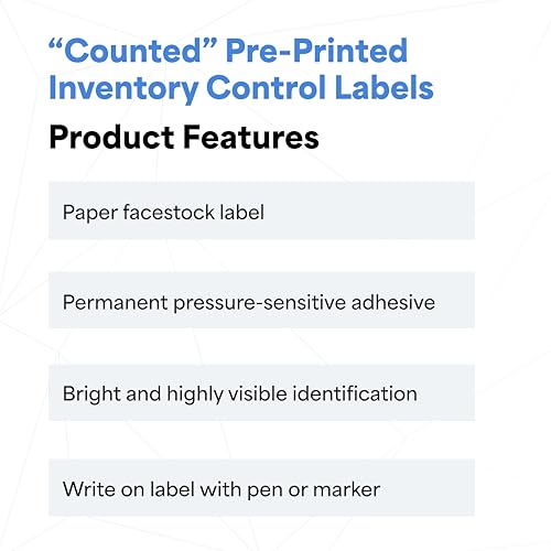 Image of TapeCase INVLBL-024 Counted Inventory Label, Circular Adhesive Label, Pink, 2 in, 1000 Labels Per Roll, 1 Roll