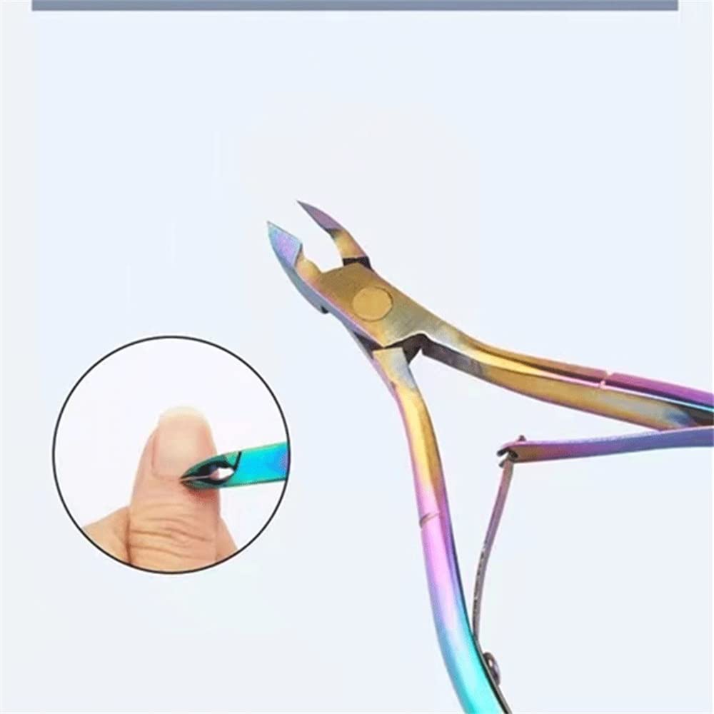 Tijeras para cutículas de Acero Inoxidable de 3 Piezas, para Empujar Las uñas, para Recoger Las uñas, para Quitar Las uñas, Herramientas Profesionales para pedicura