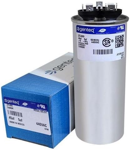 B9457-7300 - 45 + 5 uf MFD 440 Volt VAC - Janitrol Round Dual Run Capacitor Upgrade