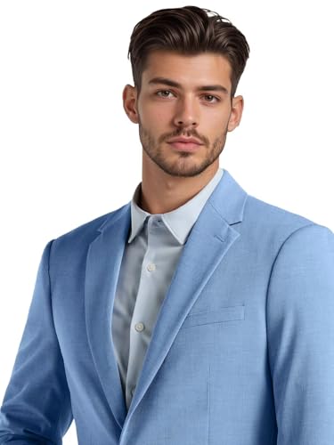 Men's 2 Pieces Suit Elegant Solid Six Button Slim Fit Double Breasted Party Blazer Vest Pants Set3
