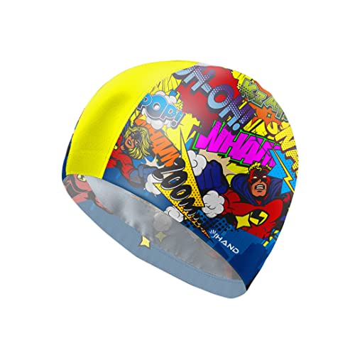 HAND SPORT Gorro de natación modelo Cartoon, gorro de tela, gorro de piscina, extra confort y adherencia. Fabricado en Italia Cover