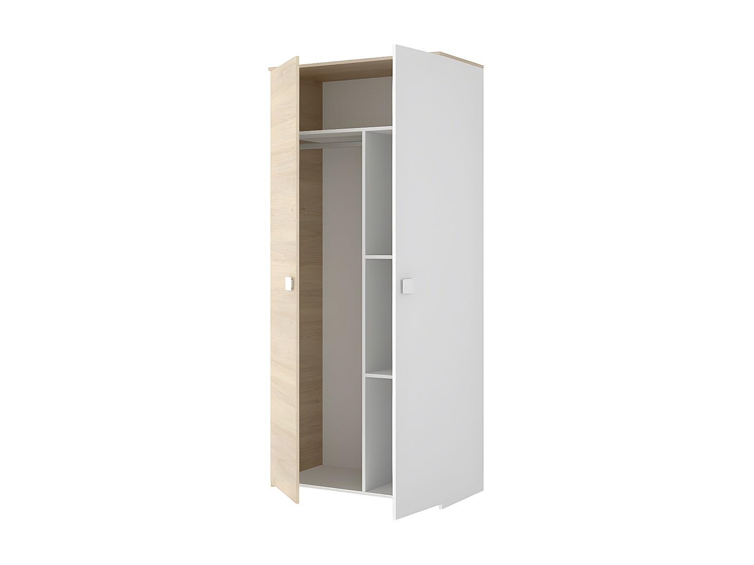 DEKIT GRUPO RIMOBEL Dina Armario Juvenil, Tableros de partículas, Blanco, Normal