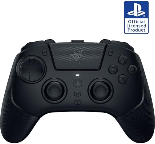 Razer Raiju V3 Pro Wireless Controller: Officially licensed for PlayStation, PS5, PC - Lag-free Esports Grade Performance - 6 Remappable Buttons - Customizable TMR Thumbsticks - Fast Triggers - Black