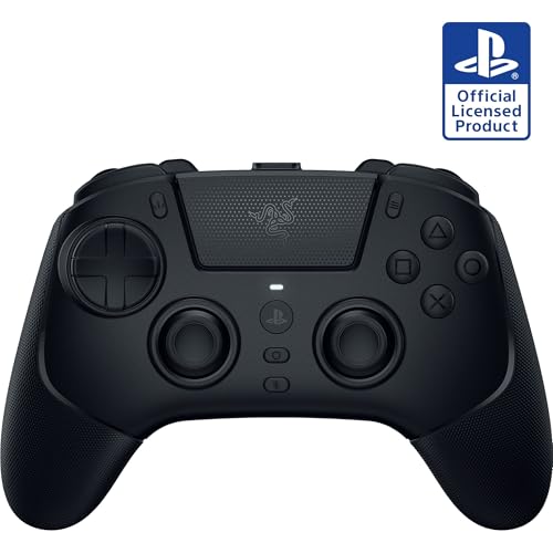 Razer Raiju V3 Pro Wireless Controller: Officially licensed for PlayStation, PS5, PC - Lag-free Esports Grade Performance - 6 Remappable Buttons - Customizable TMR Thumbsticks - Fast Triggers - Black