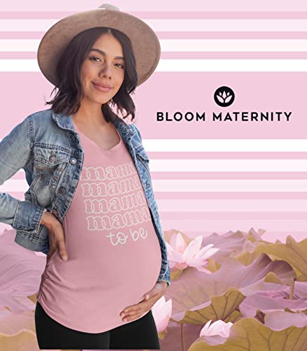 Bloom Maternity - Baking My Christmas Cookie - Maternity Scoop Neck T-Shirt - Size Medium Heather Charcoal #TOP4