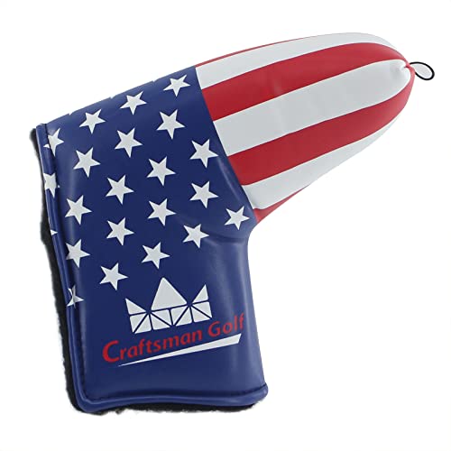 Craftsman Golf Stars And Stripes Golf Putter Club Head Cover Headcover For Scotty Cameron Odyssey Blade Callaway Taylormade Etc. #TOP1