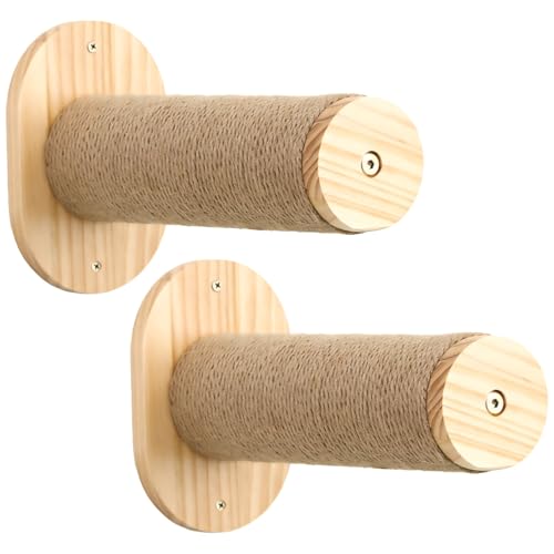 wkao 28.5 Cm Long Cat Wall Shelves, Wooden Furniture, Steps for Large Cats, Easy to Mount