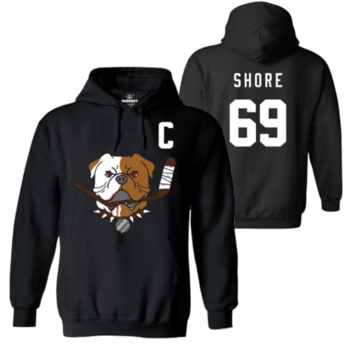 SHORESY Sudbury Bulldogs Jersey Hoody (US Alpha Medium Regular Regular Black)