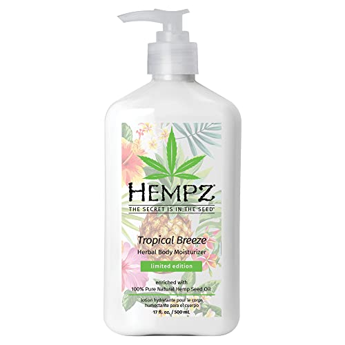 Hempz Tropical Breeze Herbal Body Moisturizer 17 ounces