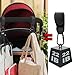 Stroller Hooks for Bags 2 Pack, Heavy Duty Stroller Clips with One-Hand Opening, Non-Slip Hooks for Diaper Bags & Shopping, Fits Strollers, Wheelchairs, Carts (11+ lbs Capacity)