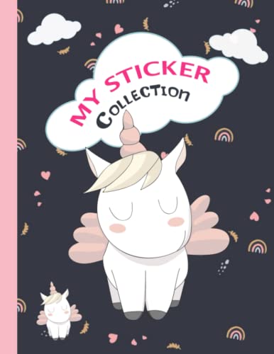 My Stickers Collection: Blank Sticker Book Album 110 Pages 8.5x11 inch; First Sticker Activity Book.Blank Sticker Album for Collecting Stickers, (My ... stickers in for Kids,Girls,Daughter,Sister. image 2