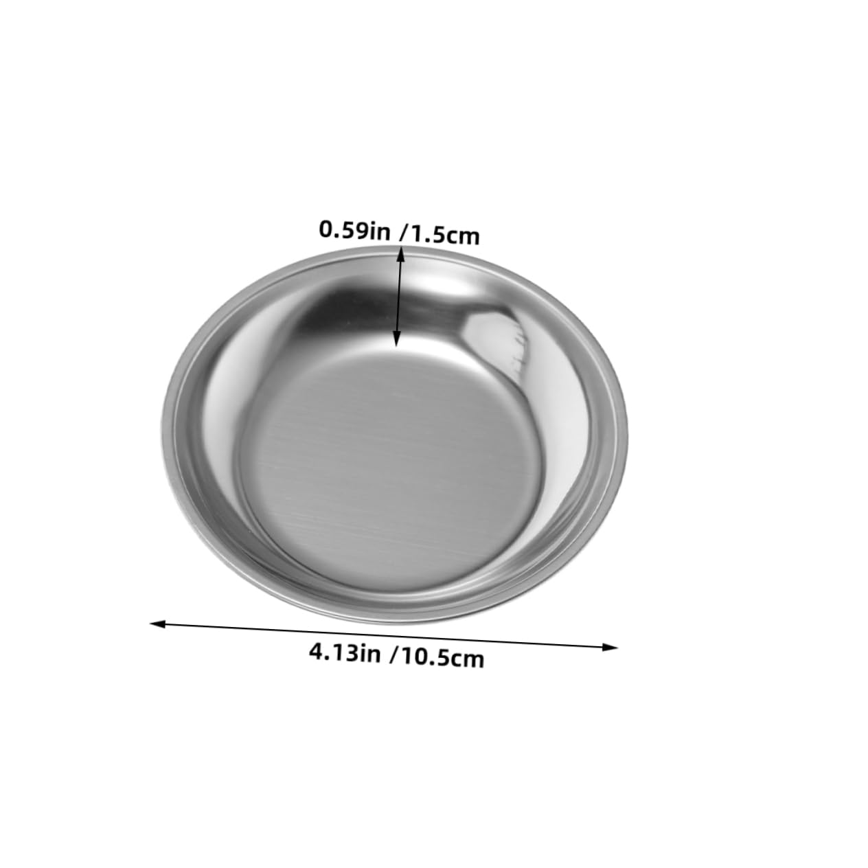 Alipis 6Pcs Stainless Steel Tea Bag Holder Dish Round Teabag Coaster Tray for Seasoning Saucer for Kitchen Use for Tea Ceremonies and Gatherings