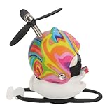 HORIALENCE 自転車のプロペラと猫プロペラセット 大人用自転車ハンドルバー装飾 良い耐摩耗性 簡単装着 電動車対応 サイクリングと通勤向け