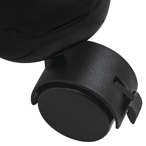 Image of Champion Sports Exercise Ball Chair: FitPro Balance Ball Chair with Wheels and Back Support for Home or Office Use - Includes Hand Pump - Black