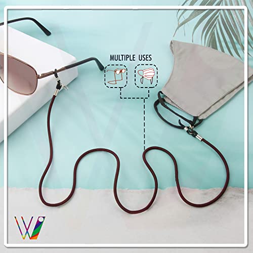 Image of Unisex Spec Holder Hook & Loop Anit Slip Eyewear Lanyard Fabric Strap Chain