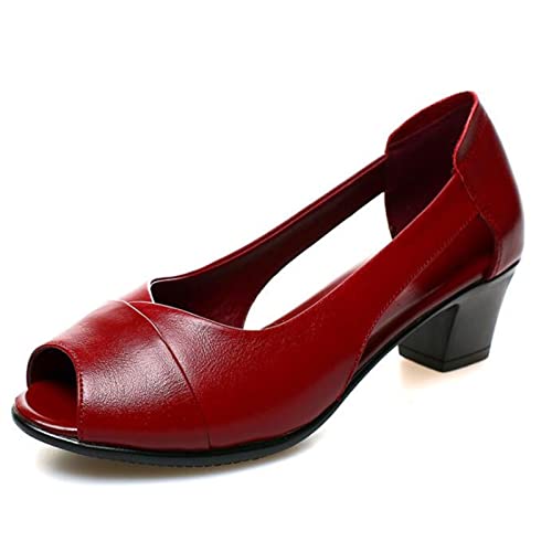 Sandales confort en cuir pour rester élégante au bureau et en soirée