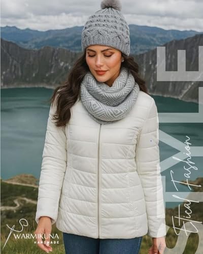 Luxury Pashmina Shawl and Knit Hat Combo - Artisan Wool Blend – Elegant, Soft & Sustainable Gift Idea2