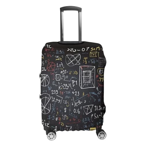 Mathematics And Physics Luggage Cover, Washable Elastic Suitcase Cover Protector Fit 18-32 Inch Luggage4
