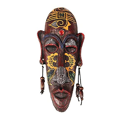 MUNANI Máscara Africana de Resina para Decoración de Pared, Accesorios Creativos para el Hogar, 01