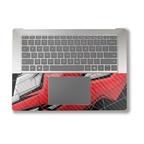 Image of Carbon Fiber Laptop Skin Compatible with Alienware M18 R2 (2024) - Polygon Grunge - Premium 3M Vinyl Protective Wrap Decal Cover - Easy to Apply | Crafted in The USA by MightySkins