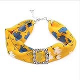 Multi-Style Damen Muslim Turban Turban Europa Amerikanische einfache Perle Anhänger Halskette Ring Schal Frühling/Herbst Schal.