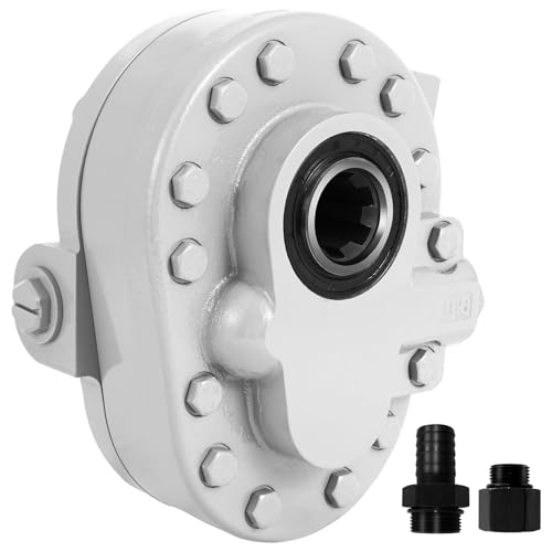 EBUY Hydraulic PTO Pump 7.4 GPM for Tractors，Log Splittersand Trucks, 6 Teeth Hydraulic PTO Pump 540 RPM 2250 PSI SAE16 Inlet and SAE12 Outlet