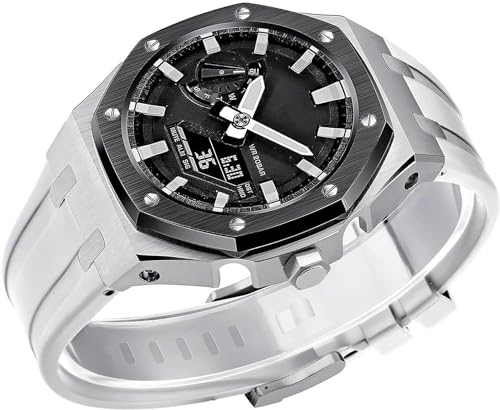 Boîtier de montre en métal GM2100 kit modification GA2100 acier inoxydable