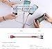 Amuvec Multi Charger Cable [2 Pack], 4 in 1 3A USB Fast Charging Cord Nylon Braided with 2iP Type C Micro USB Connector, for Phone, Samsung S22 S20 S10 S9 Plus, Huawei, Sony, Moto, Xiaomi, LG,PS5-1.2M