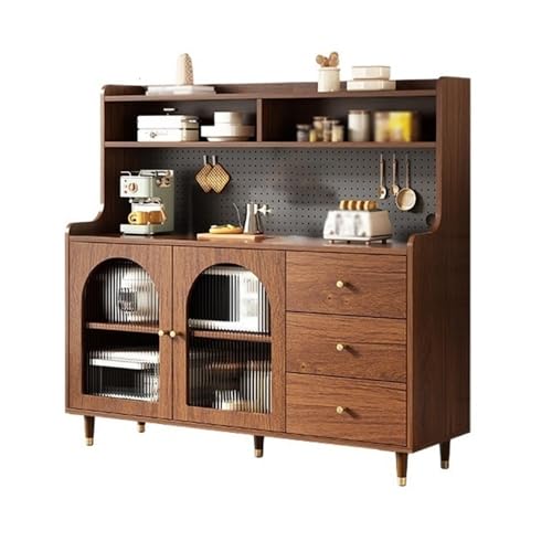 K5d1P9m7 Armario de Cocina Mueble Auxiliar de Comedor Tablero Perforado contra la Pared, Mueble for vinos Integrado en Sala Estar Aparador