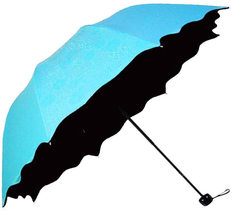 REXERA Flower Printed Umbrella For Men And Women (Manual Open), Windproof And Mini Magic Umbrella, Umbrella For Rain And Uv Protection, Blossom Umbrella (Blue) (B0DG2SWCS6) Amazon Price History, Amazon Price Tracker