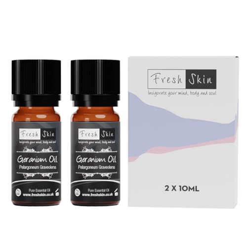 Freshskin Beauty LTD | 20ml (2 x 10ml) - Geranium Essential Oil - 100% Pure & Natural Essential Oils
