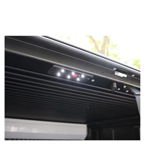 Couvercle de compartiment arrière robuste en aluminium pour Hilux