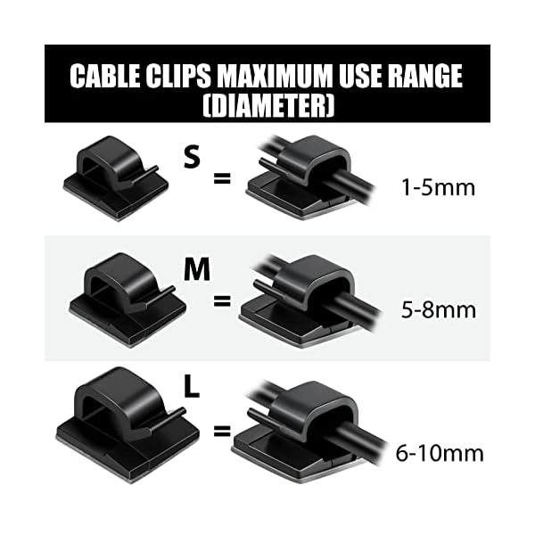 60 pieces outdoor cable clips with adhesive tapes light clips decoration clips self adhesive hooks wire holder for fairy light - image 6