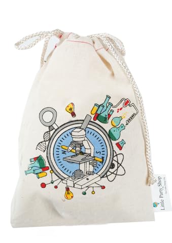 Little Party Stop - Science Fabric Party Bag- Kids Party Bag
