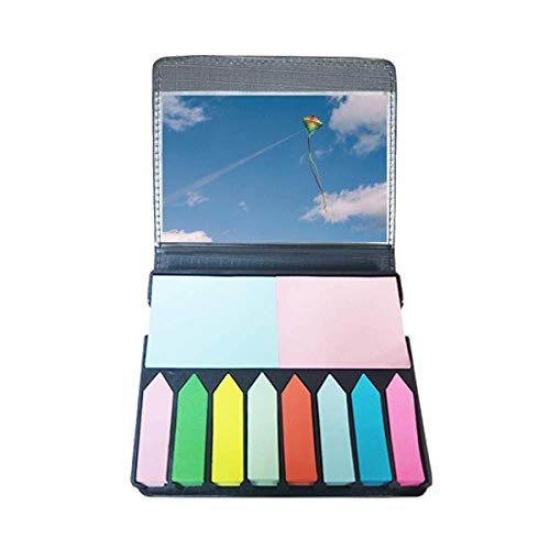 Boîte de marque-page Blue Sky White Clouds en papier premium de style poétique