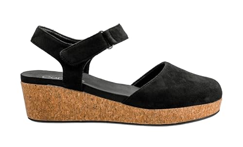 Corkys Footwear Women's All In 1.5-Inch Wedge - Closed-Toe Design, Adjustable Hook And Loop Ankle Strap, Cushioned Insole, And Lightweight Cork Wedge For All-Day Comfort2