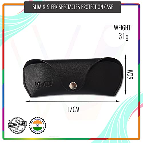 Image of VIVID Unisex Specs Snap Button Eyewear Dabbi Faux Leather Soft Case Cover