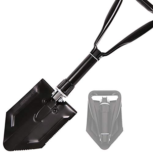 REDCAMP Military Folding Camping Shovel?High Carbon Steel Entrenching