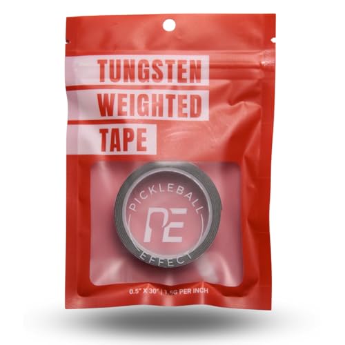 Pickleball Effect Weighted Tungsten Tape for Pickleball Paddles | 1.5g per Inch 30-Inch Roll | Non-Toxic & Customizable Alternative of Lead Tape for Pickleball Paddles