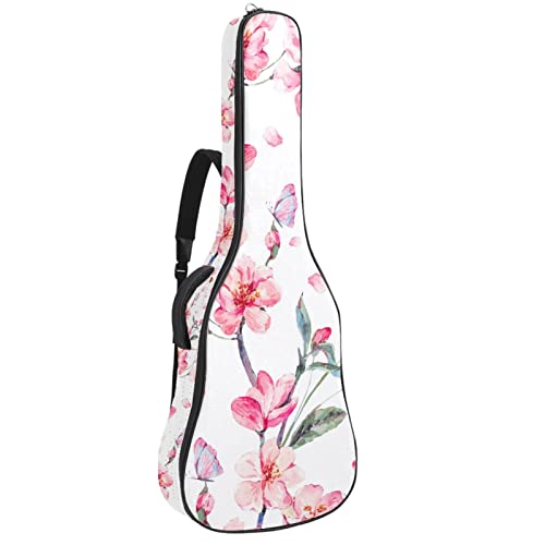 Sac à dos pour guitare acoustique étanche et rembourré Rouge à lèvres