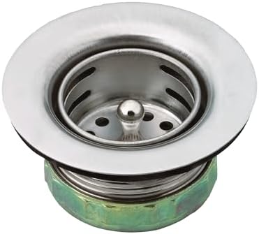 2" drop-in bar sink strainer with drain assembly, Stainless Stell