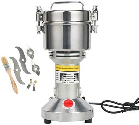 YaeTek Molinillo de grano de 110 V, 24.69 oz | Pulverizador de acero inoxidable, grado comercial, moler grano, raíces, harina, grano, gelación