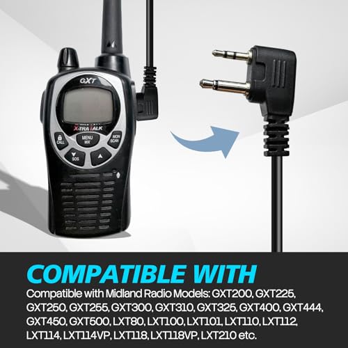 Auricular radio 2 pines WODASEN MDL-912 con micro PTT 2