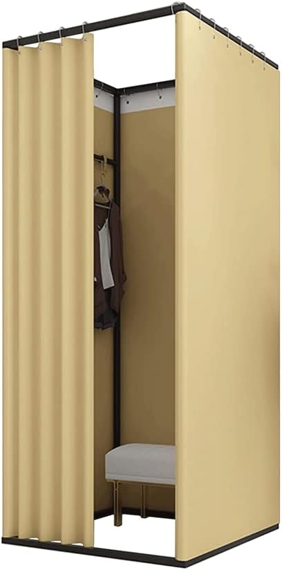 Portable Changing Room Clothing Store Fitting Room Temporary Movable Changing Room Luxury Dressing Room Used in Outdoor Activities Shading Curtain Bedroom Furniture