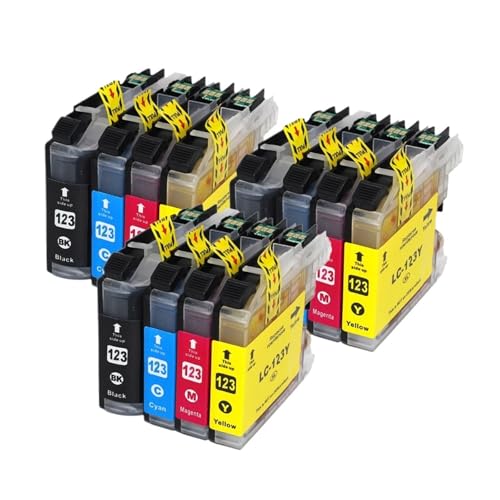 Cartouches Brother LC123 compatibles pour imprimantes MFC et DCP XL Cyan