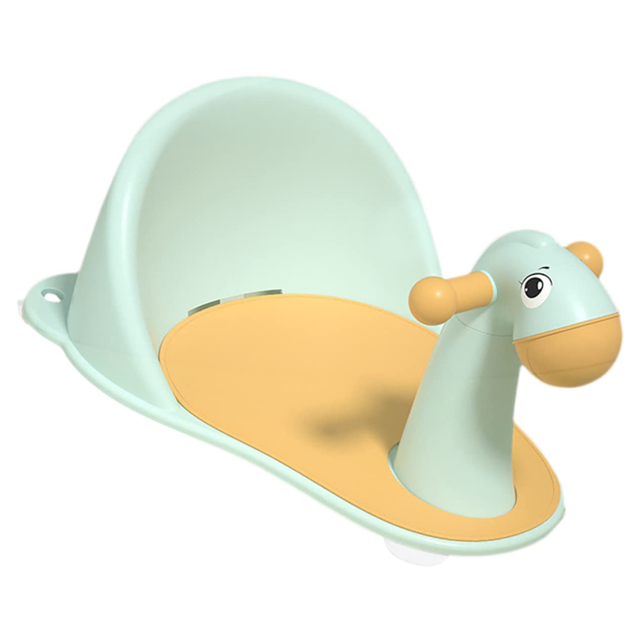 Asiento de Baño para Niña con Ventosas Antideslizantes Silla de Ducha Ligera para Recién Nacidos Apoyabrazos Extraíbles y Diseño Color Azul para Bañeras