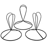 HAMPPLIES 3 Piezas Clips para Bombilla Lámpara Soporte para Tulipas de Mesa Adaptador de Anillo para Pantalla Accesorios para Iluminación de Hogar y Restaurante Color Negro