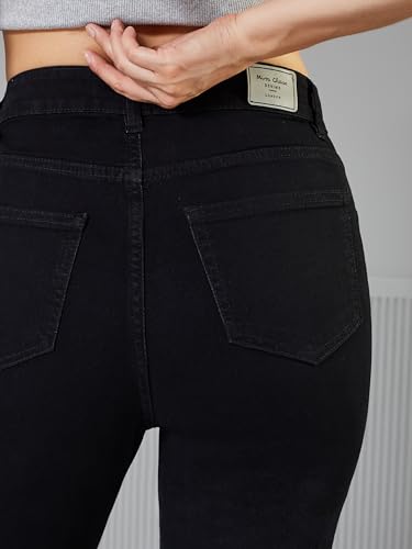 Image of Miss Chase Women's Skinny High Rise Cropped Stretchable Denim Jeans