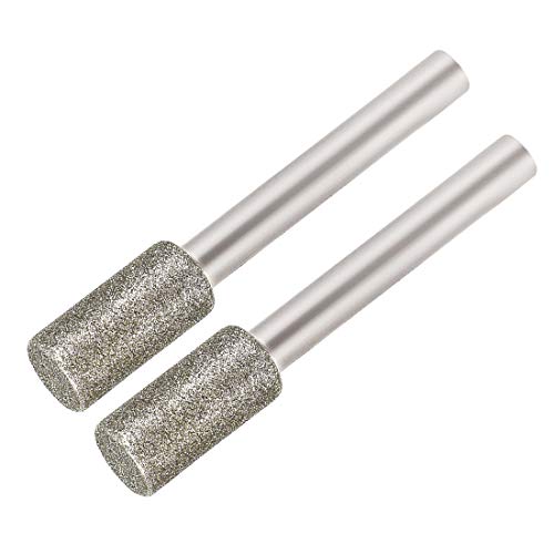 uxcell Diamond Burrs Bits Grinding Drill Carving Rotary Tool for Glass Stone Ceramic 150 Grit 1/4