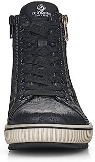 Remonte Women's D0772 Maditta Water-Resistant High-Top Sneaker Black | Image 5